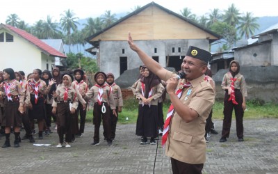 Gudep SMP Negeri 2 Tutuyan, Kwarda Sulawesi Utara Mengadakan Upacara dalam Rangka Hari Baden-Powell